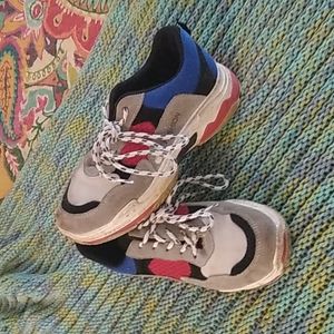 Color block chunky sneakers